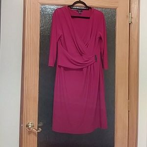 Burgundy Sheath dress